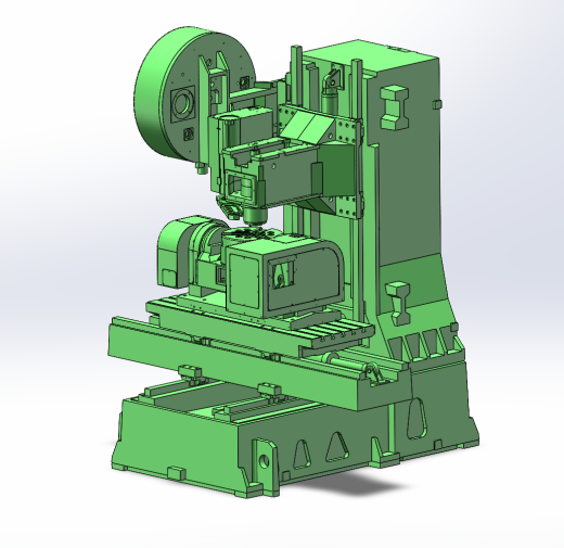 五轴立式机床液压系统（SW+CAD+说明）缩略图